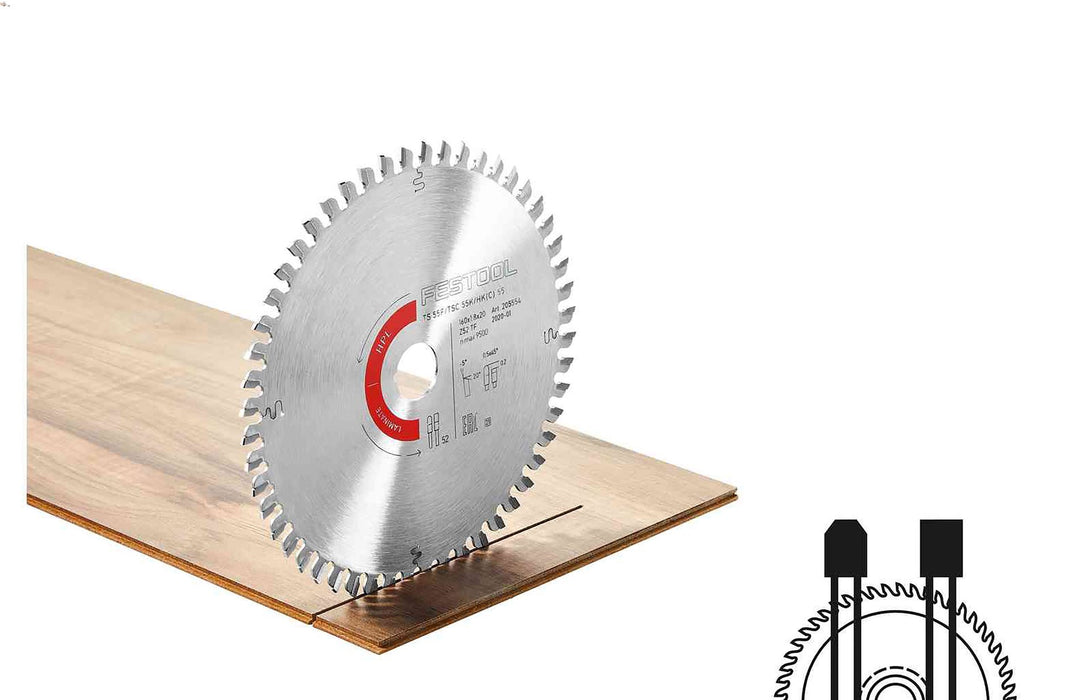 Laminate Saw Blade 160mm x 1.8mm x 20mm 52 Tooth