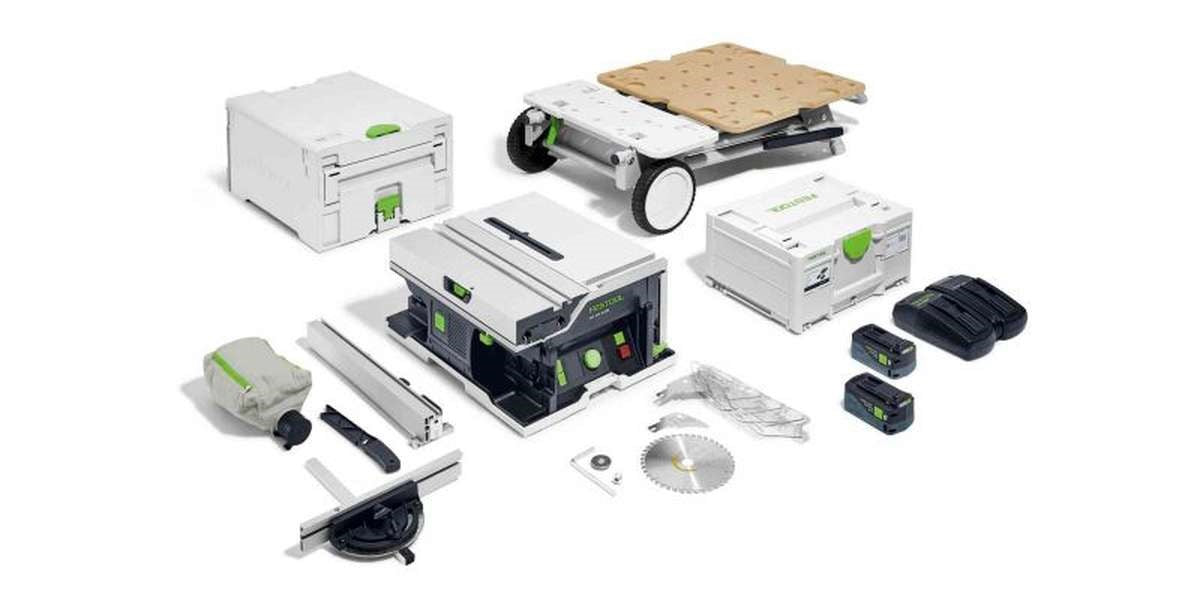 Festool CSC SYS 50 18V Cordless Table Saw 168mm Systainer Saw 5.2Ah Bluetooth Set & Underframe