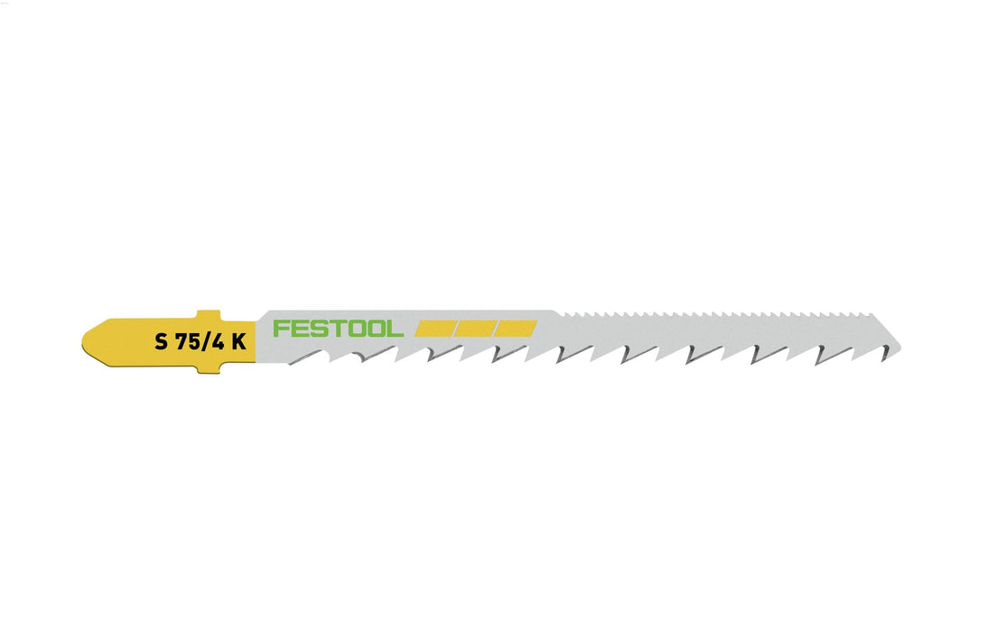 Curved Cut Jigsaw Blade S 75mm x 4mm K - 5 Pack