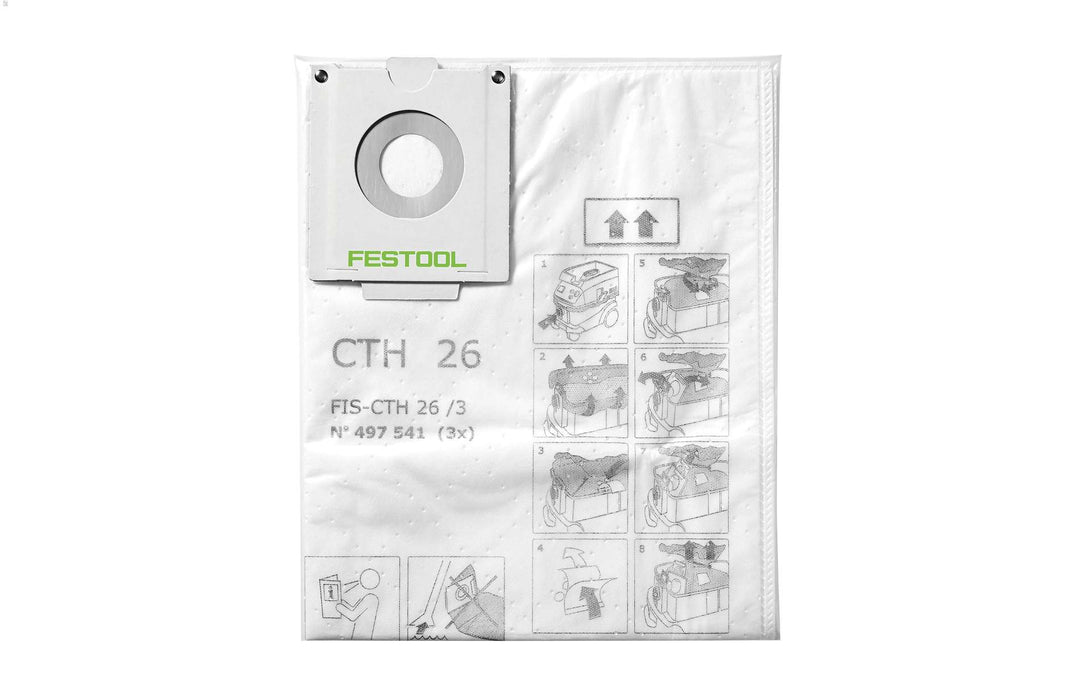 Replacement H Class Safety Bag for CT 26 - 3 Pack