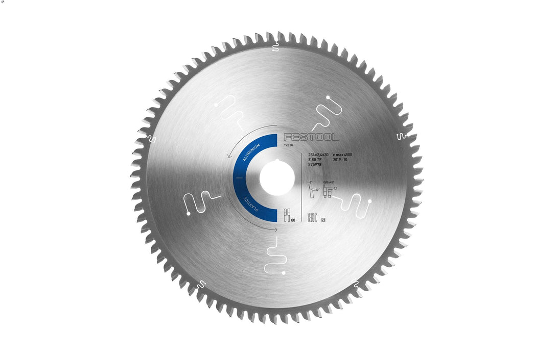 Aluminium Saw Blade 254mm x2.4mm x 30mm 80 Tooth